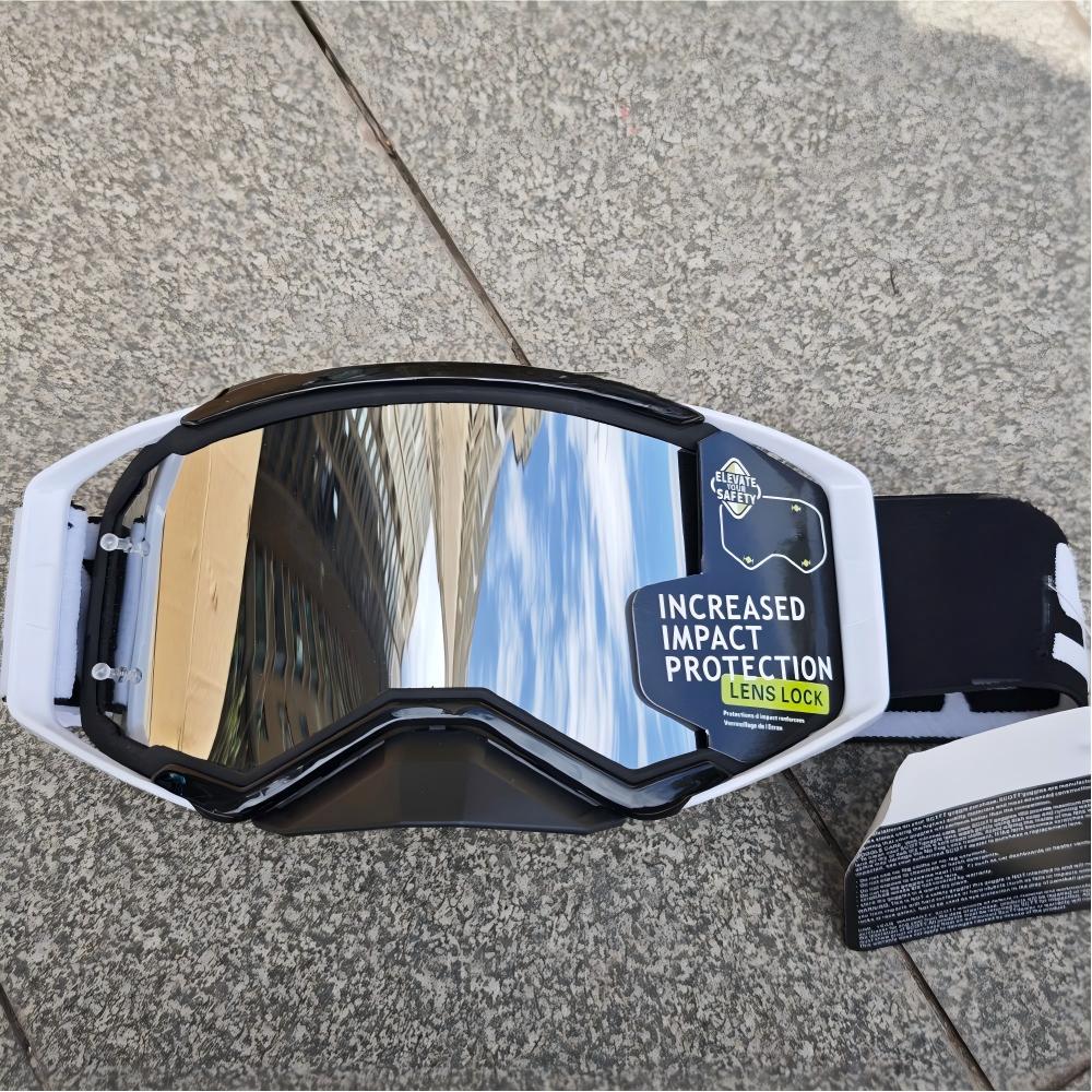 High-grade Banded Motocross Motorcycle Cross Goggles Windproof Dustproof Visor Replaceable Lenses Helmet Eyewear Riding Glasses