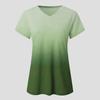 2021 Summer Tie-Dye V-Neck Short Sleeve Women's Trendy T-Shirt