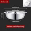 Stainless Steel Basin, Large/Extra-Large: Ideal for Washing Vegetables, Mixing Dough, or Bathing.