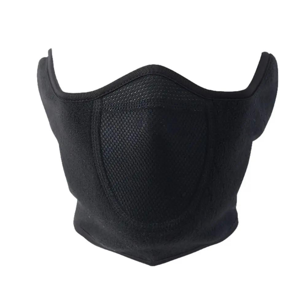 Winter-Sturmhaube aus Fleece, wärmende Motorrad-Gesichtsmaske, atmungsaktive Halb-Skimaske, Schal, Motorrad-Rad-, Fahrrad-Biker-Maske