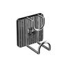 Auto Adhesive Shower Hook Space Saving Bathroom Accessories Strong Hold Plastic Mounts No Tools Required