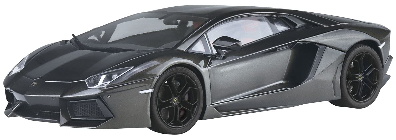 

Aoshima Bunka Kyozai scale model series 2011 Lamborghini Aventador Gunmetallic plastic model kit 1/24 pre-painted pre-painted 01-B