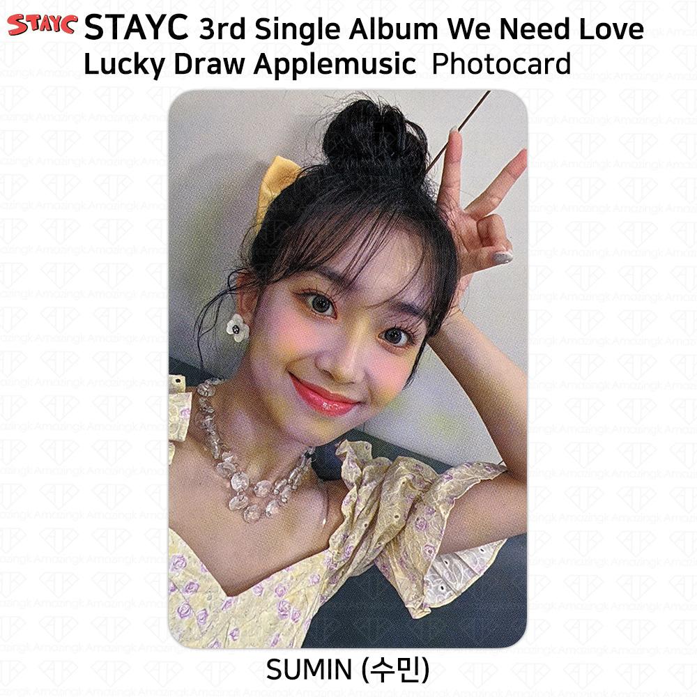 STAYC 3rd Single Album We Need Love Photocard Lucky Draw Apple