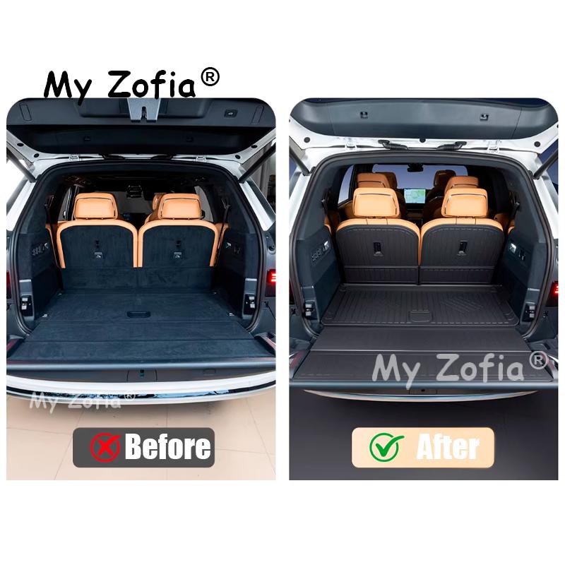 For Zeekr 9X 2025 2026 Car Floor Mat Trunk Mats TPE Floor Mats & Cargo Liner All Weather Trunk Mats Floor Liner Accessories