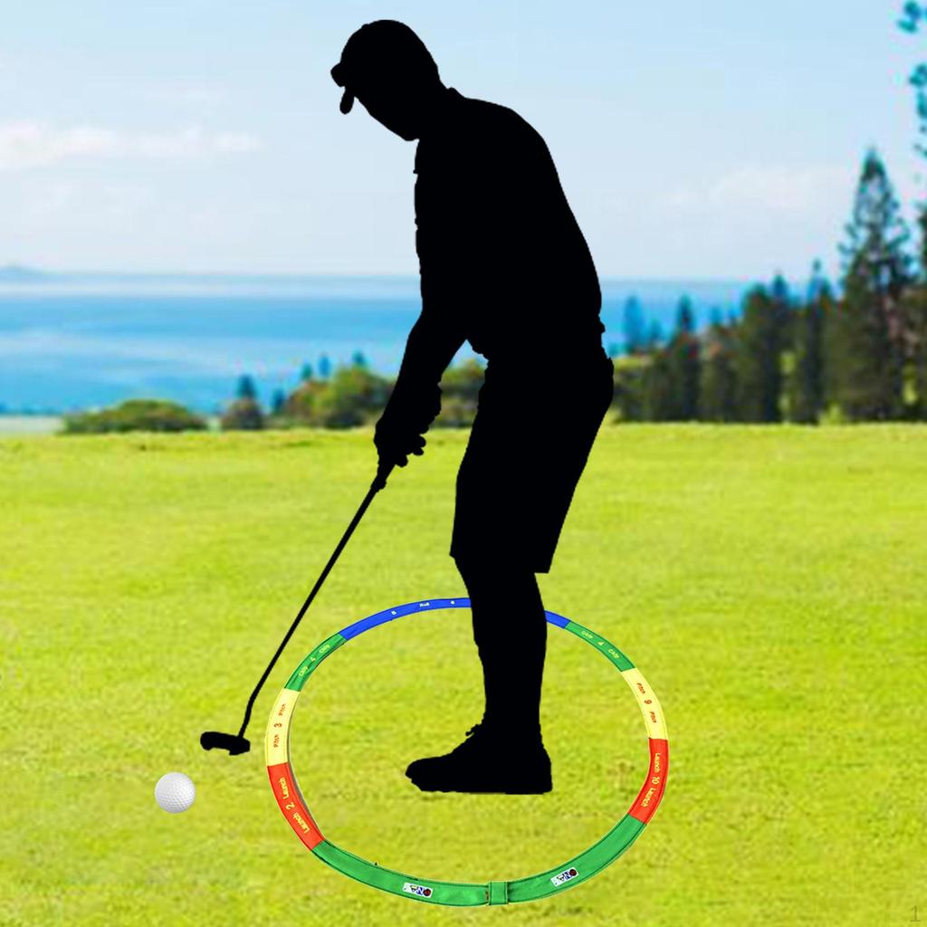 Cerchio da Pratica Golf Swing Training Aid con Borsa da Trasporto e Custodia