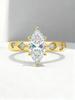 925 Sterling Silver Fashionable Luxury Elegant Marquise Zircon Ring for Women Anniversary Wedding High Quality Fine Jewelry