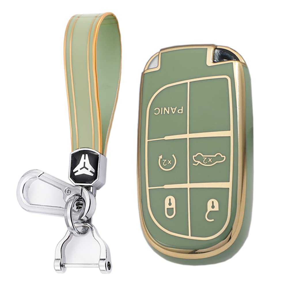 

[KUNIO] Jeep Key Case Key Holder Plastic Lightweight Suitable for JEEP Renegade Grand Cherokee Cherokee Journey Dodge Durango Challenger Journey