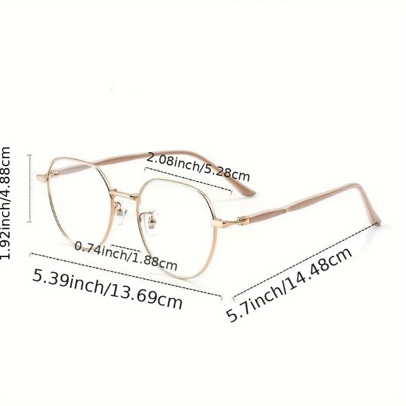 4PCS New Metal Round Full Frame Eyeglasses Anti Blue Light Retro Round Computer Glasses Anti Blue Light Radiation for Women