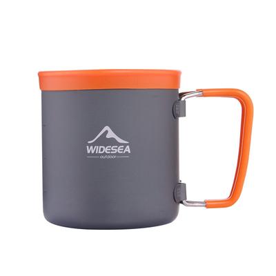 Camping Cup Anti-scalding Foldable Outdoor Aluminum Cup Portable Hiking Mountaineering