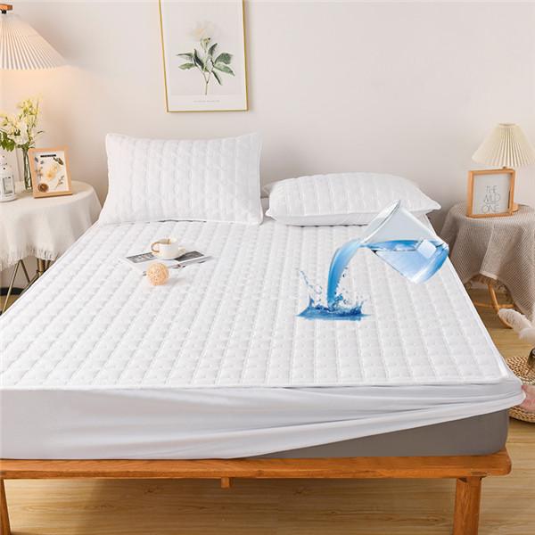 Waterproof Mattress Pad Protector Comfortable Fitted Sheet Thicked Quilted Fitted Bed Sheet Breathable Mattress Pad Topper Cover