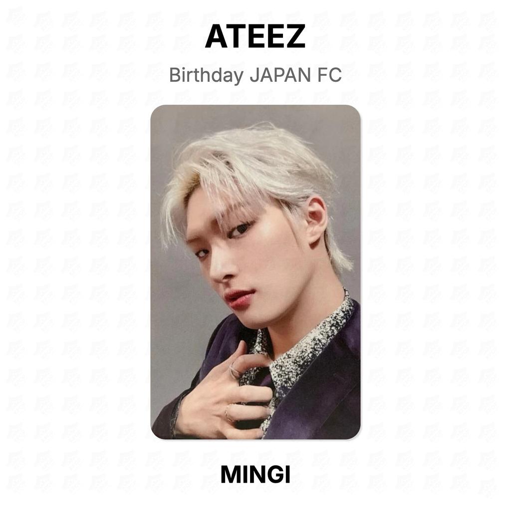 ATEEZ Birthday JAPAN FC Official Photocard