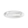 Dulton Porcelain Toilet Paper Holder Y-0609 Classic Ceramic Hotel Style 7.7cm High 20.7cm Wide 10.5cm Deep