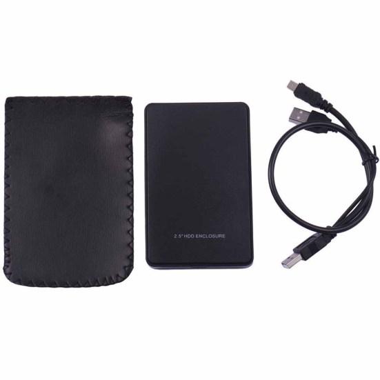 USB 2 Hard Drive External Disk Box SATA HDD Mobile Enclosure 2.5inch Case
