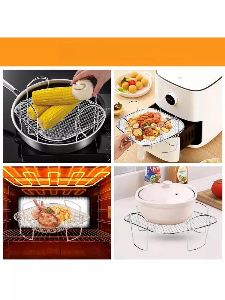 Fryer Grill Accessories 304 Stainless Steel Dehydration Rack Filter Rack