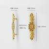Brass French Drawer Vintage European Kitchen Cabinet Handles and Pulls Pure Copper Bedroom WardrobeFurniture Handle Hardware