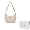 New MLB Solid Color One Shoulder Handbag, Crossbody Bag Women's Silver/Ivory 7ACRMD75N