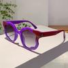 Candy Color Popular Ladies Shades Fashion Flower Decor Pink Sunglasses Ins Brand Design Beach Travel Sun Glasses