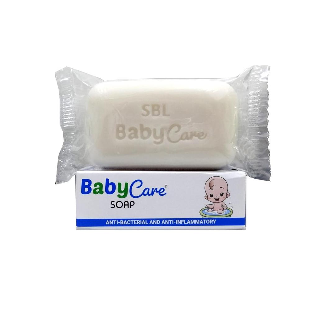 SBL Baby Pflege Seifenstück Sanftes Reinigungsseifenstück Feuchtigkeitsspendend Tägliche Pflege 75 g Packung mit 3 Stück Empfindliche Haut Haut Tägliches Bad