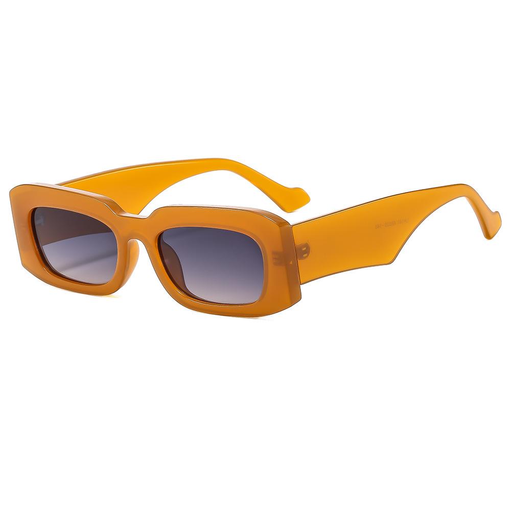 Small Rectangle Sunglasses Men Women UV400 Wide Leg Vintage Retro Travel Shades Gafas De Sol