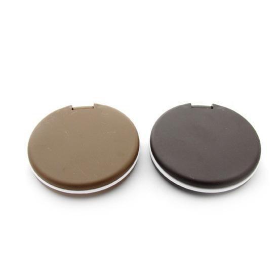 Cute Cookie Shaped Design Mirror Portable Makeup Chocolate Shape Comb Set