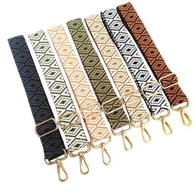 Regulowany pasek do torby crossbody na ramię, haftowany, 3,8 cm