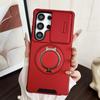 Military Armor Slide Camera Protection Magnetic Bracket Case For Samsung S26 S25 FE S24 S23 S25 Ultra S22 Plus S21 A56 A36 Cover