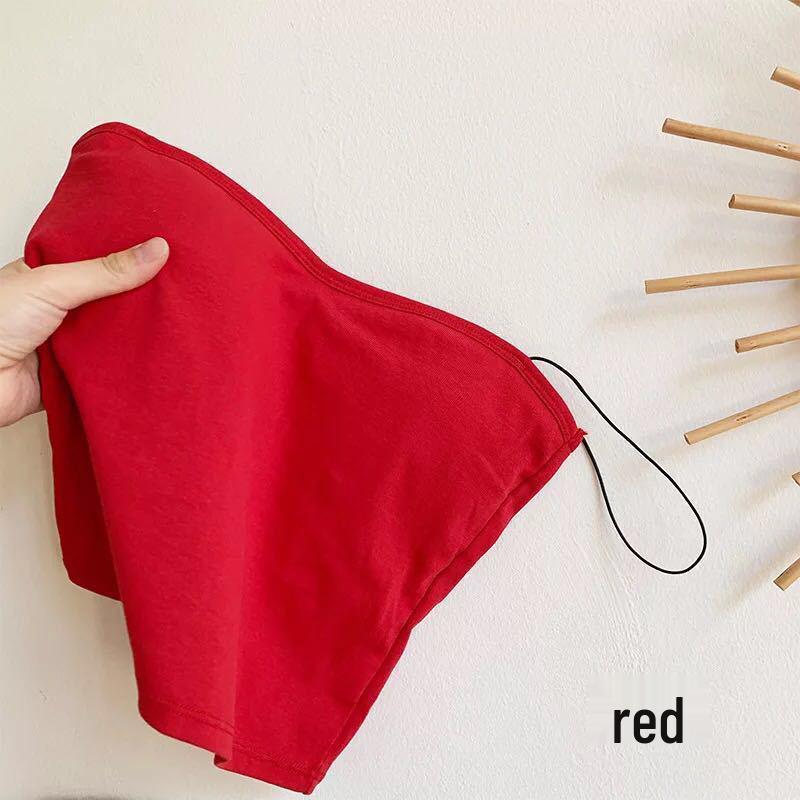 Ölgemälde Mädchen Geripptes Baumwoll-Spaghettiträger-Tanktop mit Wickelbrust-Bandeau und Unsichtbarem Träger Wunderschönes Rückendesign für Frauen