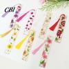 Unique Gift for Friends Dried Flower Resin Bookmarks with Tassels, Double-Sided Magnetic Durable Page Markers Book Lovers Friends, Pretty and Increase