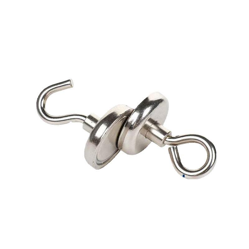 Neodymium Iron Boron Strong Round Magnet Hook - No-Drilling Magnetic Suction Cup