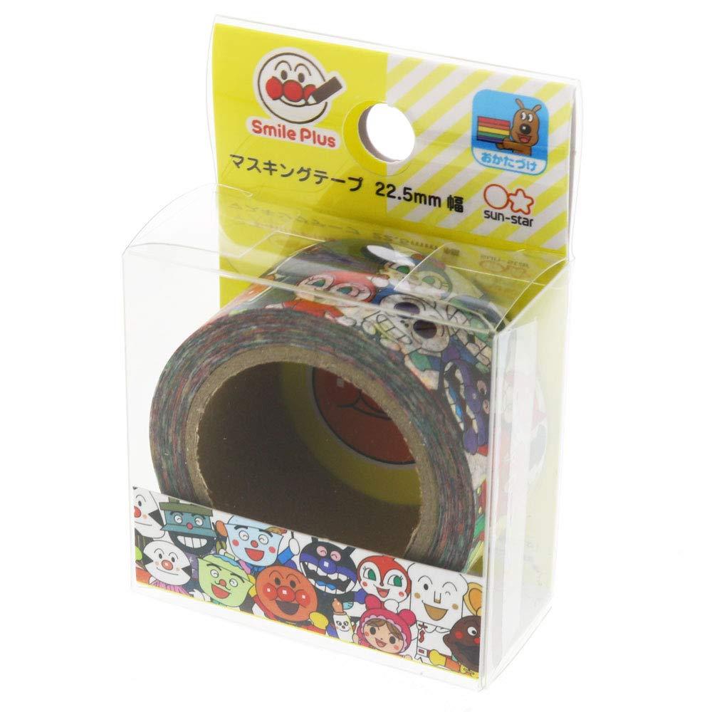 Sunstar Stationery Anpanman Smile Plus Masking Tape Width Everyone 3930010D 22.5mm