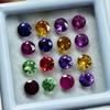 40 Pcs Sapphire Mix Color   Gemstone Lot 4 MM Round Mix Color Sapphire