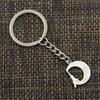 Fashion Keychain 22x19mm Eiffel Tower Paris Moon Pendants DIY Men Jewelry Car Key Chain Ring Holder Souvenir For Gift
