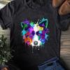 Splash Art Border Collie T-Shirt: Dog Lovers Gift