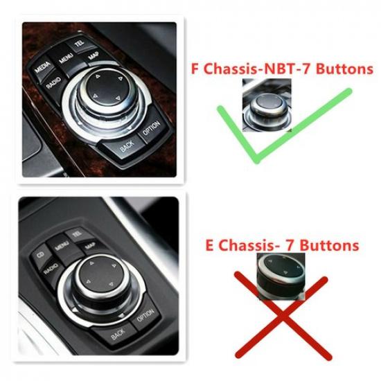 ABS Ceramic Car Central Media Control Knob DIY Trim For BMW F Chassis Small Knob