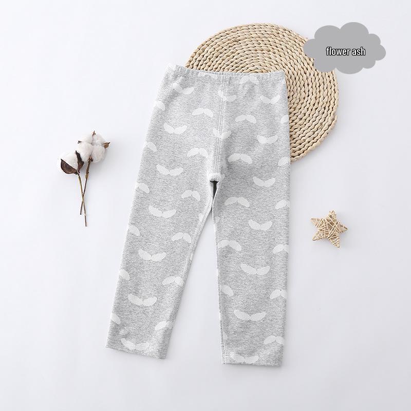 Frühling Herbst Koreanischer Stil Kinder Bequeme Leggings - Kleinkind Mädchen Modische Lange Hosen