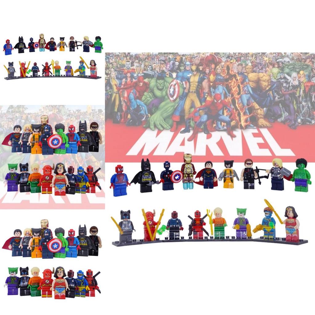 Superhero Mini Figures Set 50-100 Pieces Abs Plastic Diy Building Blocks Export Type