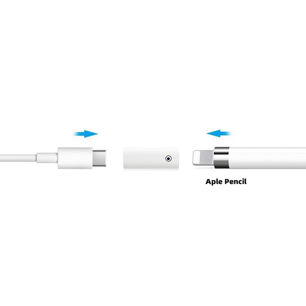 Stylus Pen Power Adapter Charging Cable Connector for iOS Pencil 1st Female To Female Charger Extension Converter