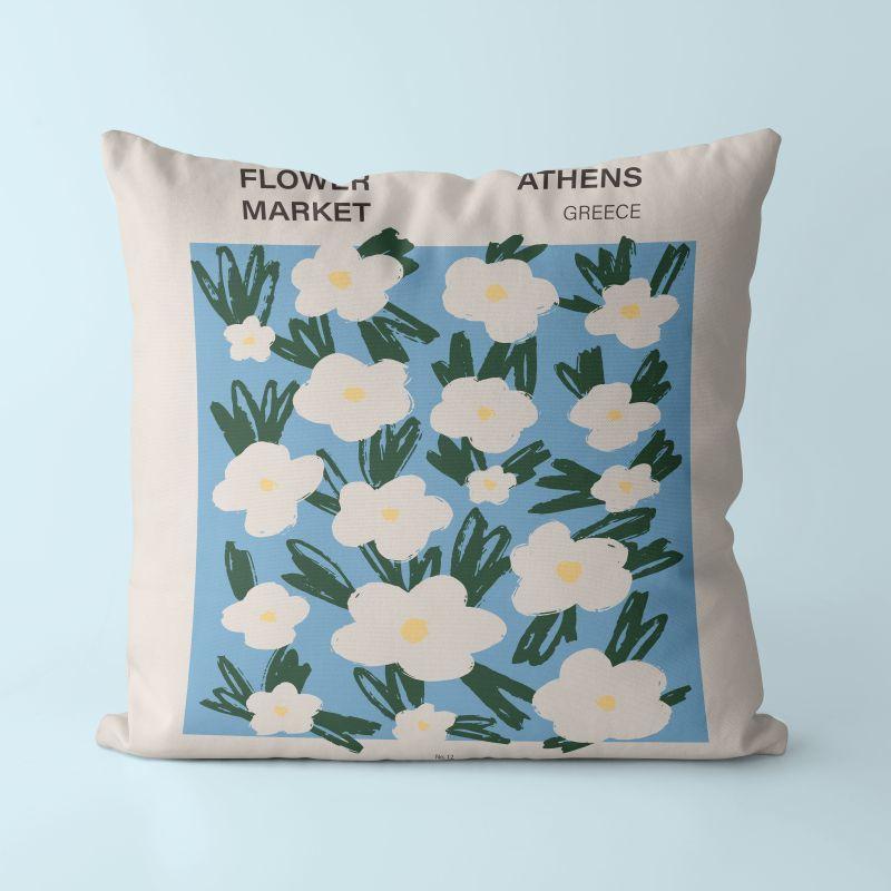 Beautiful Floral Pillow Nordic Cushion Ins Style Living Room Pillow Sofa Cushion Fresh Office Seat Cushion
