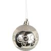 Set of 4 baubles/60mm in a tube