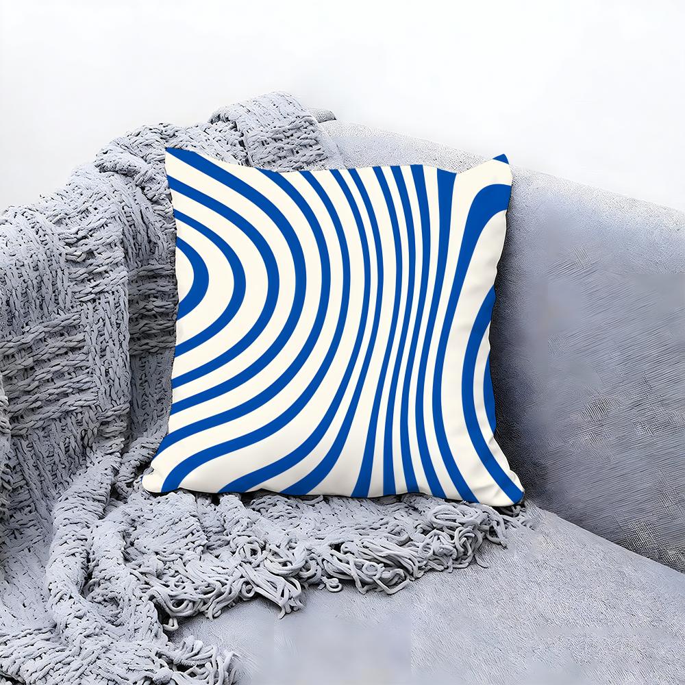 Cute Zebra Pattern Print Cushion Cover Premium Comfort Reversible Pillow Cove -Two In One Design For Any Room & Car Interior