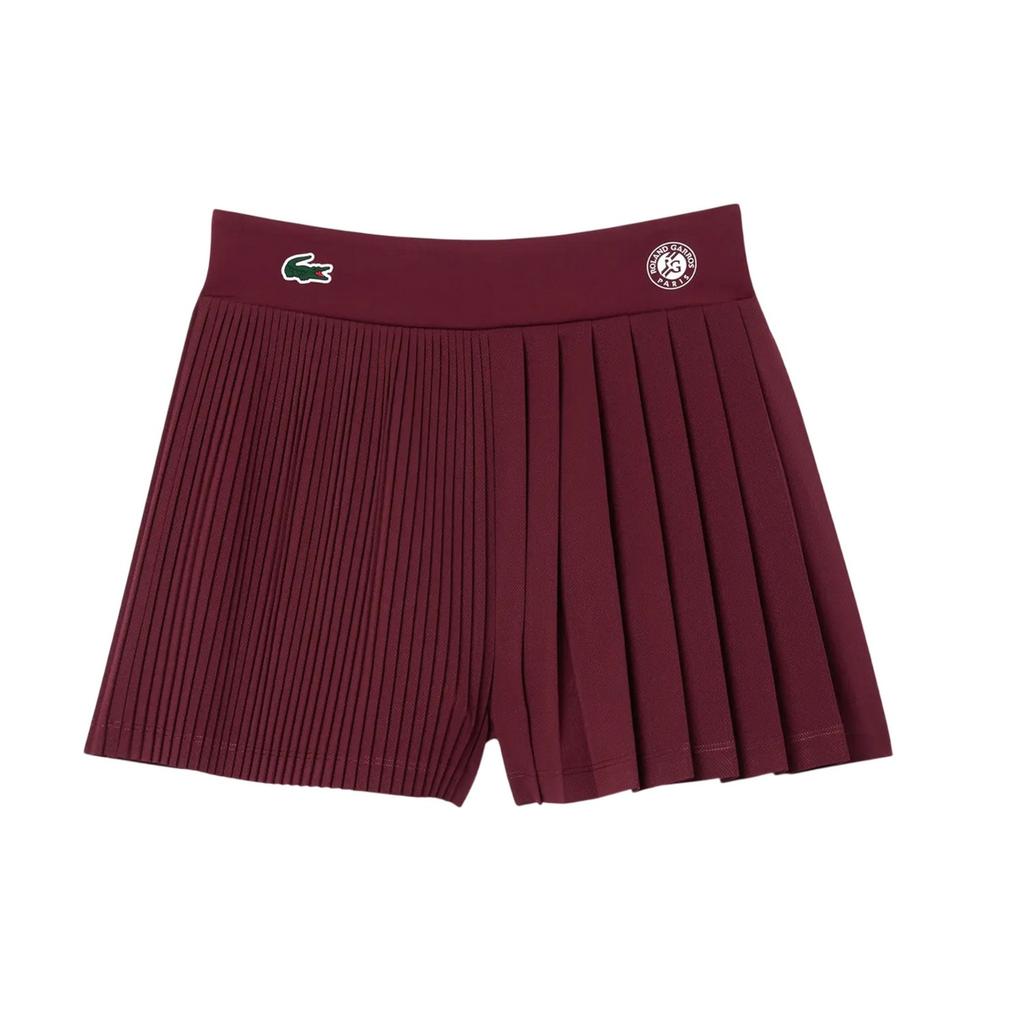 Lacoste Womens/Ladies Roland Garros Edition Sports Pleated Tennis Shorts