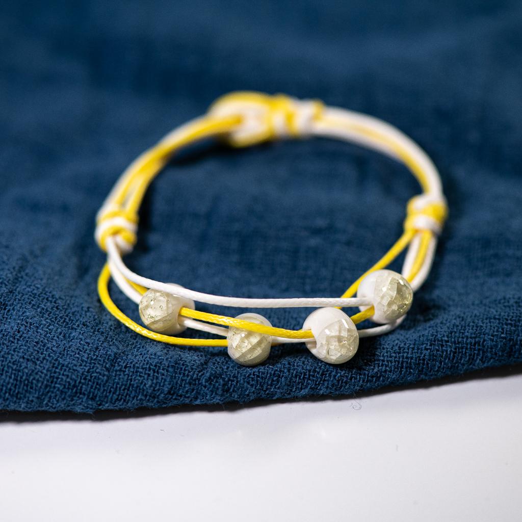 Love stone women s ceramic bracelet Female hand-woven couple small jewelry #5347