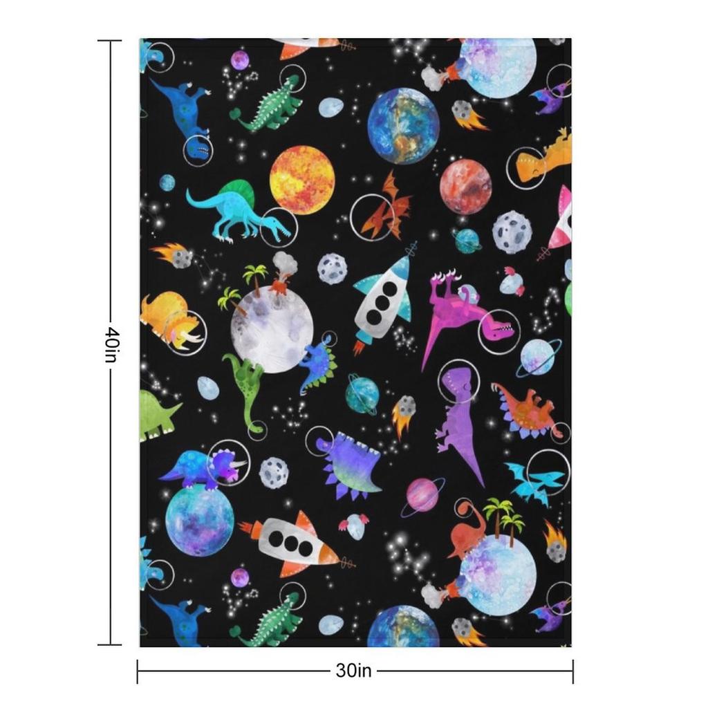 Dinosaurier Astronauten im Weltraum Überwurfdecke Quilt Sofabett Schöne Umzugsdecken