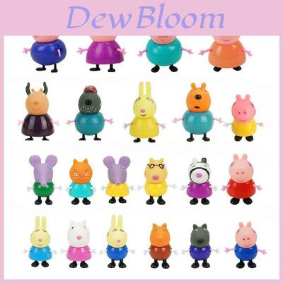 Kleurrijke Milieuvriendelijke Peppa Pig Familie Vrienden Actiefiguren Voor Kinderen 25 stuks Set
