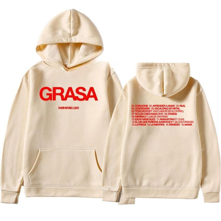 Nathy Peluso Grasa Tour Album Hoodie Chandal Fashion Hip Hop Sweatshirt Men Comfortable Aesthetic Sweatshirt Streetwear