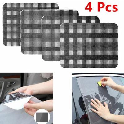 4 Stück Autofenster-Tönungsfolie, Wiederverwendbar, Waschbar, 24,8 "X 16,5", Sonnenschutz, Universell