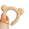 Plush Bear Ears Headband for Hair Washing and Face Masks – Cute Autumn/Winter Accessory