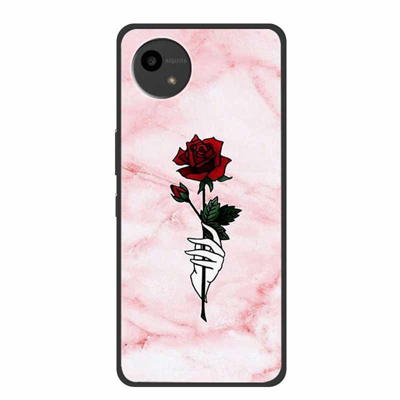 Case For SHARP AQUOS WISH4 Marble TPU Soft Silicone Back Cover SharpSmartphones SH-52E Phone Cases Protector Mica Painted Capa