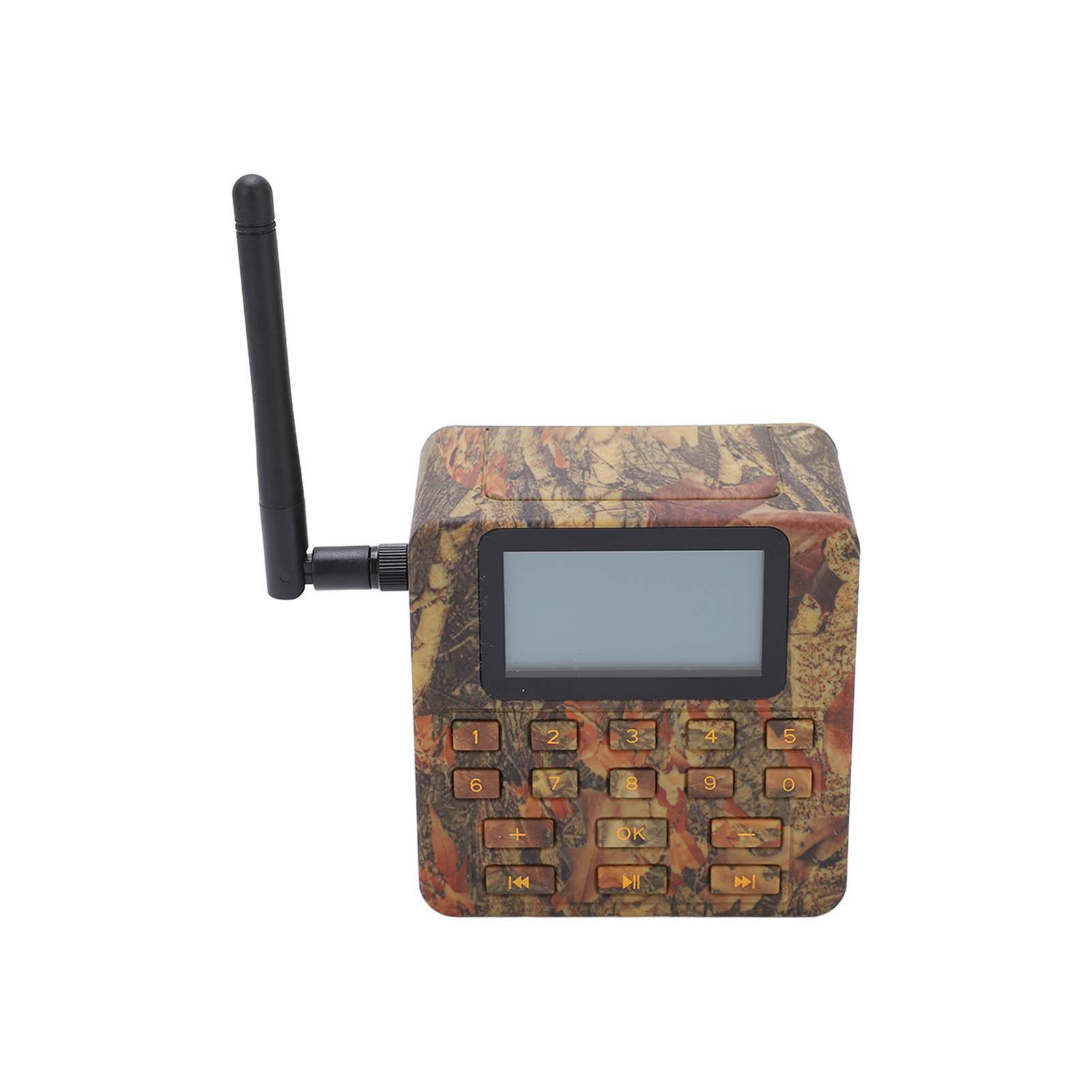 

BK1528B Охотничий динамик для птиц Алюминиевый сплав Водонепроницаемый Проигрыватель звуков птиц с Пультом дистанционного управления и Сумкой для хранения 100 Вт