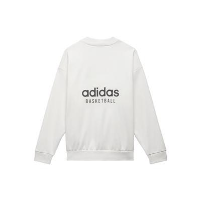adidas Originals Trifoglio Capitolo 1 Felpa da Basket Girocollo Unisex Top Bianco IA3436